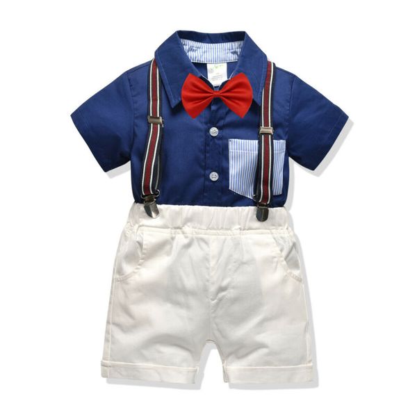 2019 new 2pcs toddler kids baby boy outfit set clothes shirt+shorts pants gentleman suit summer formal clothes sets, White
2019 new 2pcs toddler kids baby boy outfit set clothes shirt+shorts pants gentleman suit summer formal clothes sets, White