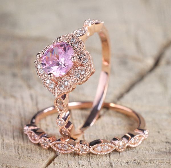 double fair sweet princess ring set for women pink cubic zirconia rose gold color 2 pcs wedding fashion jewelry kar244 kar271, Slivery;golden
double fair sweet princess ring set for women pink cubic zirconia rose gold color 2 pcs wedding fashion jewelry kar244 kar271, Slivery;golden