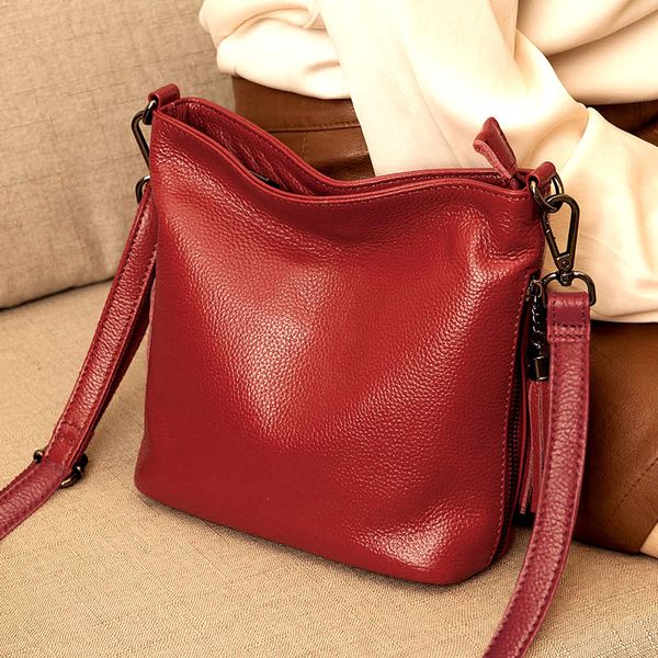 cow leather bucket bag lady genuine leather women's handbags fashion tassel shoulder crossbody bags for women
cow leather bucket bag lady genuine leather women's handbags fashion tassel shoulder crossbody bags for women