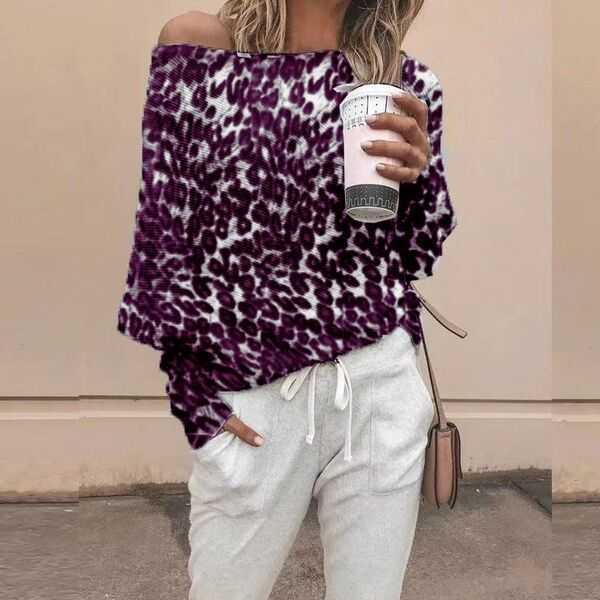 black sleeve leopard t-shirts women spring long off casual shirt loose shoulder tee 2019 kvnvl
black sleeve leopard t-shirts women spring long off casual shirt loose shoulder tee 2019 kvnvl
