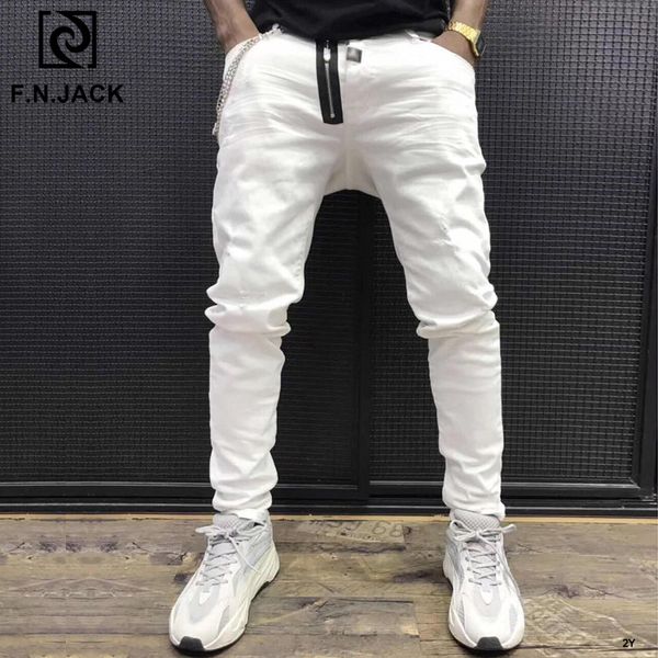 f.n.jack 2019 new arrival fashion slim fit mens jeans stylish ripped men denim cool guy zipper man pants, Blue
f.n.jack 2019 new arrival fashion slim fit mens jeans stylish ripped men denim cool guy zipper man pants, Blue