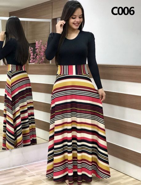 fashion stripe splicing maxi dress women 2020 autumn vintage floral long sleeve dress plus size casual long dresses red vestidos, White;black
fashion stripe splicing maxi dress women 2020 autumn vintage floral long sleeve dress plus size casual long dresses red vestidos, White;black