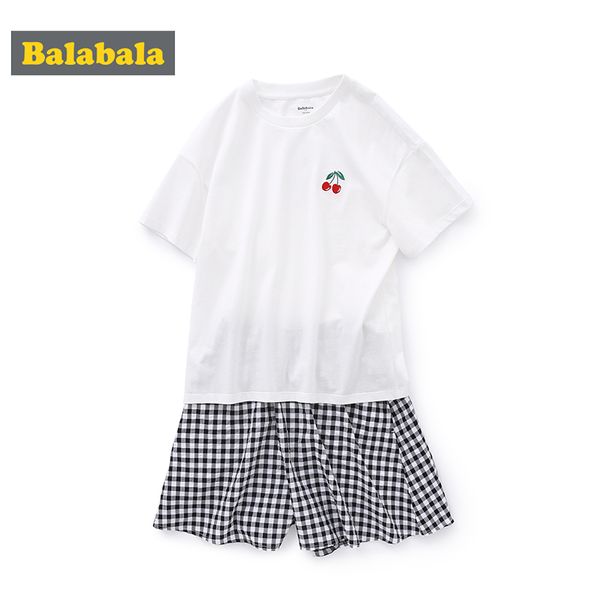balabala girls set two-piece fashion children summer 2020 new cotton suit comfortable short-sleeved t-shirt pants, White
balabala girls set two-piece fashion children summer 2020 new cotton suit comfortable short-sleeved t-shirt pants, White
