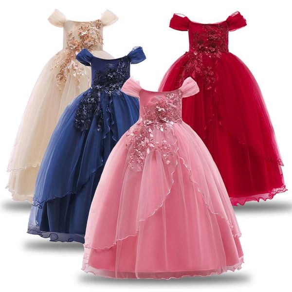 kidlove girl off shoulder formal princess dress flowers design long dress for stage performance wedding party, Red;yellow
kidlove girl off shoulder formal princess dress flowers design long dress for stage performance wedding party, Red;yellow