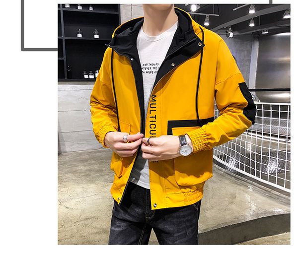 men's jacket luxury clothes autumn street style hip hop designer thin good quality men hooded slim men's jacket plus size m--4xl, Black;brown 
men's jacket luxury clothes autumn street style hip hop designer thin good quality men hooded slim men's jacket plus size m--4xl, Black;brown