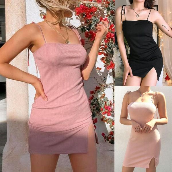women's sleeveless bandage bodycon party club short mini dress summer ladies spaghetti strap solid casual dress, Black;red
women's sleeveless bandage bodycon party club short mini dress summer ladies spaghetti strap solid casual dress, Black;red