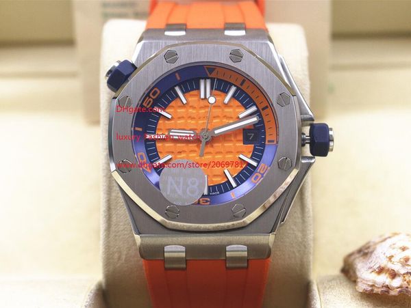 factory supplier 42mm the latest version wristwatches automatic orange dial stainless steel mens watch watches rubber strap, Slivery;brown
factory supplier 42mm the latest version wristwatches automatic orange dial stainless steel mens watch watches rubber strap, Slivery;brown