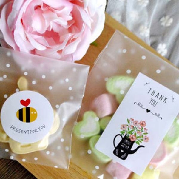 100pcs/pack plastic christmas gift bag white dots transparent frosted opp birthday party wedding cookie candy packaging bag
100pcs/pack plastic christmas gift bag white dots transparent frosted opp birthday party wedding cookie candy packaging bag