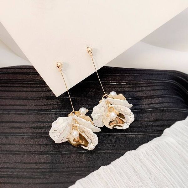 2019 new fashion flower petals long drop earrings for women personality elegant party jewelry korean earrings, Silver
2019 new fashion flower petals long drop earrings for women personality elegant party jewelry korean earrings, Silver
