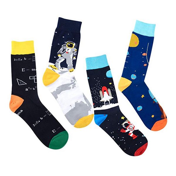 1 pair crew socks casual space/mathematics printed cotton hosiery fitness gym footwear accessories women men's sportswear, Black
1 pair crew socks casual space/mathematics printed cotton hosiery fitness gym footwear accessories women men's sportswear, Black