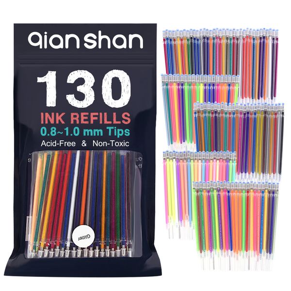 130colors cute multicolor highlighter gel pen 0.08mm refills set colorful replaceable marcadores for writing painting graffiti, Black;red
130colors cute multicolor highlighter gel pen 0.08mm refills set colorful replaceable marcadores for writing painting graffiti, Black;red