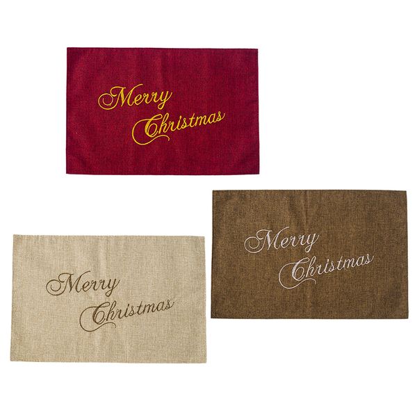 magideal christmas l tableware mat pad cutlery holder linen placemat 3 colors available 
magideal christmas l tableware mat pad cutlery holder linen placemat 3 colors available