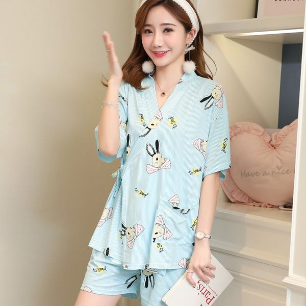 2020 summer women's pajamas loose comfort female kimono pyjama sets cool night sleepwear 2 pcs short sleeve trousers pijama, Black;red
2020 summer women's pajamas loose comfort female kimono pyjama sets cool night sleepwear 2 pcs short sleeve trousers pijama, Black;red