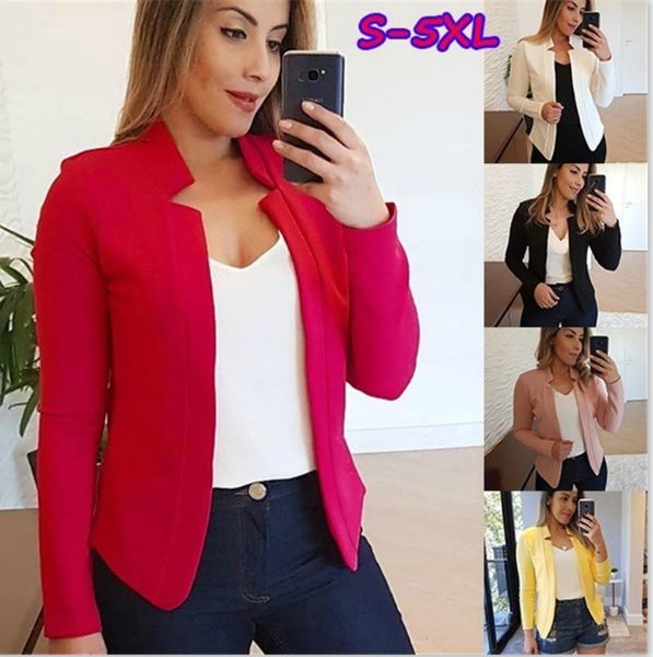 autumn winter women blazers pure color stand collar short blazers slim long sleeve female clothing new arrival, White;black
autumn winter women blazers pure color stand collar short blazers slim long sleeve female clothing new arrival, White;black