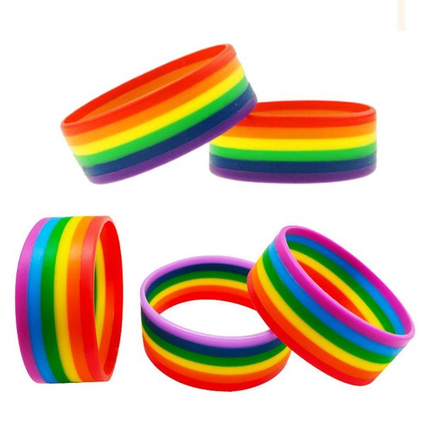 5pcs rainbow gay & lesbian pride lovers silicone bracelet kit wristband jewelry, Golden;silver
5pcs rainbow gay & lesbian pride lovers silicone bracelet kit wristband jewelry, Golden;silver