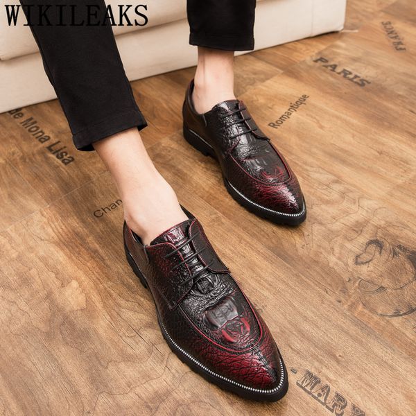 crocodile shoes men formal coiffeur office shoes men classic italian brand wedding oxford big size sepatu slip on pria, Black
crocodile shoes men formal coiffeur office shoes men classic italian brand wedding oxford big size sepatu slip on pria, Black
