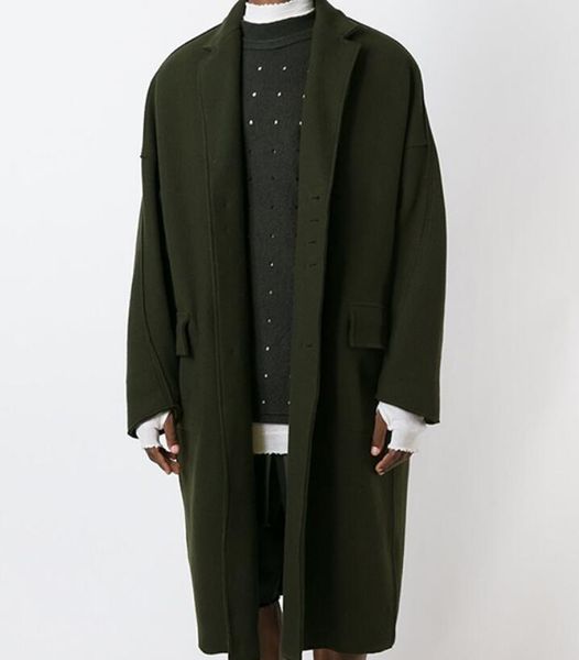 s-6xl 2019 autumn men's new fashion personalized large size customization medium long loose wool coat, Black
s-6xl 2019 autumn men's new fashion personalized large size customization medium long loose wool coat, Black