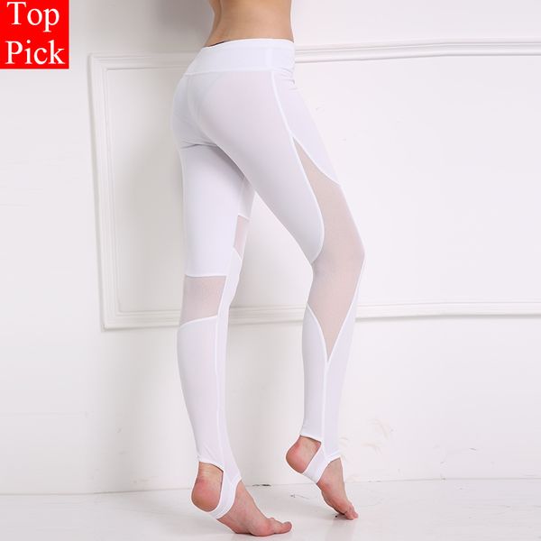 women mesh patchwork sport leggings fitness yoga pants running tights sportswear sports trousers professional training leggins, White;red
women mesh patchwork sport leggings fitness yoga pants running tights sportswear sports trousers professional training leggins, White;red