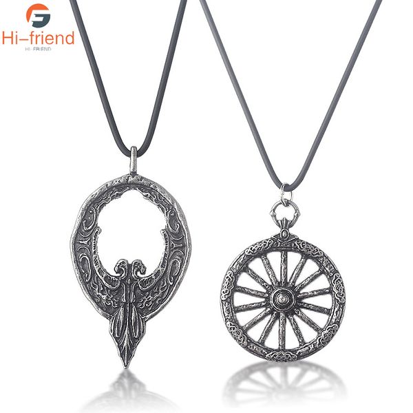 game bloodborne necklace badge crow wheel necklace for wonen men pendant jewelry fans collect gifts, Silver
game bloodborne necklace badge crow wheel necklace for wonen men pendant jewelry fans collect gifts, Silver