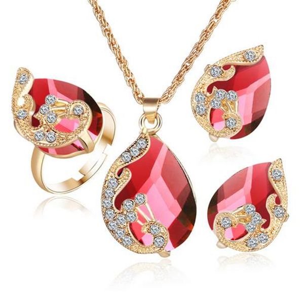 zoshi jewelry sets 5 colour crystal peacock jewelry sets bride wedding pendant necklace earrings ring set parure bijoux femme, Silver
zoshi jewelry sets 5 colour crystal peacock jewelry sets bride wedding pendant necklace earrings ring set parure bijoux femme, Silver