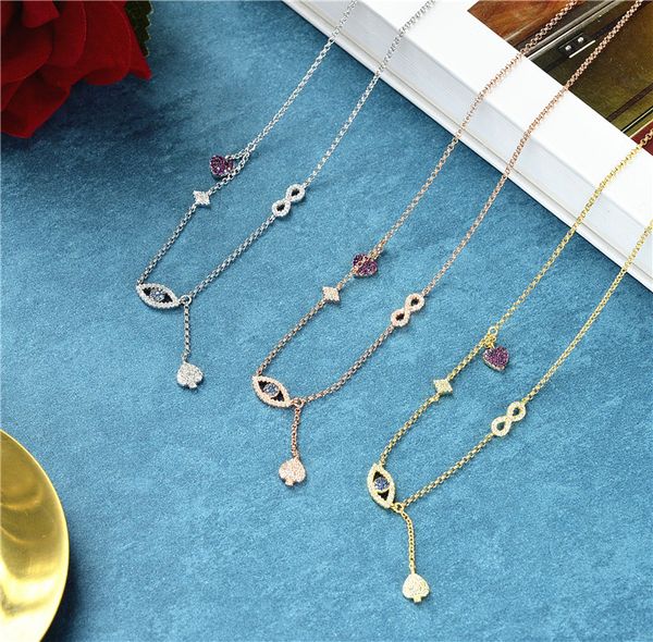 fashion fashion designer 925 sterling silver evil eyes necklace,gold color small pink heart lucky pendant choker monaco jewelry
fashion fashion designer 925 sterling silver evil eyes necklace,gold color small pink heart lucky pendant choker monaco jewelry