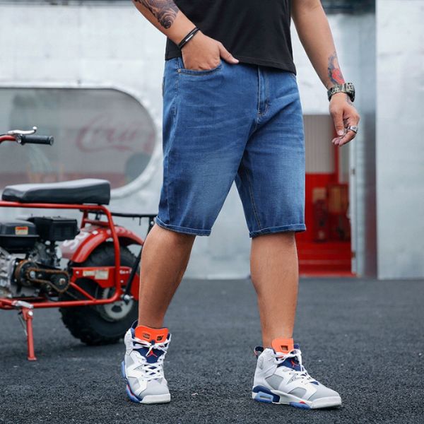 summer popular brand large size men's jeans shorts men's elasticity loose-fit stylish loose wear straight-cut short shorts casua, Blue
summer popular brand large size men's jeans shorts men's elasticity loose-fit stylish loose wear straight-cut short shorts casua, Blue