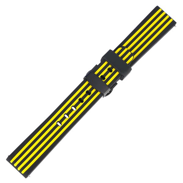 20mm 22mm 24mm yellow replacement watch strap black push-button hidden clasp natural silicone material wristwatch bracelet, Black;brown
20mm 22mm 24mm yellow replacement watch strap black push-button hidden clasp natural silicone material wristwatch bracelet, Black;brown
