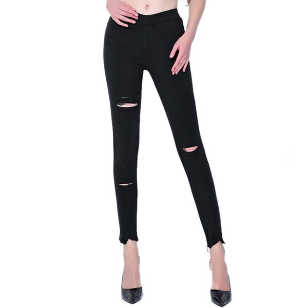 2019 spring new large size women's jeans sand wash pocket knee hole stretch leggings denim pencil pants plus size, Blue
2019 spring new large size women's jeans sand wash pocket knee hole stretch leggings denim pencil pants plus size, Blue