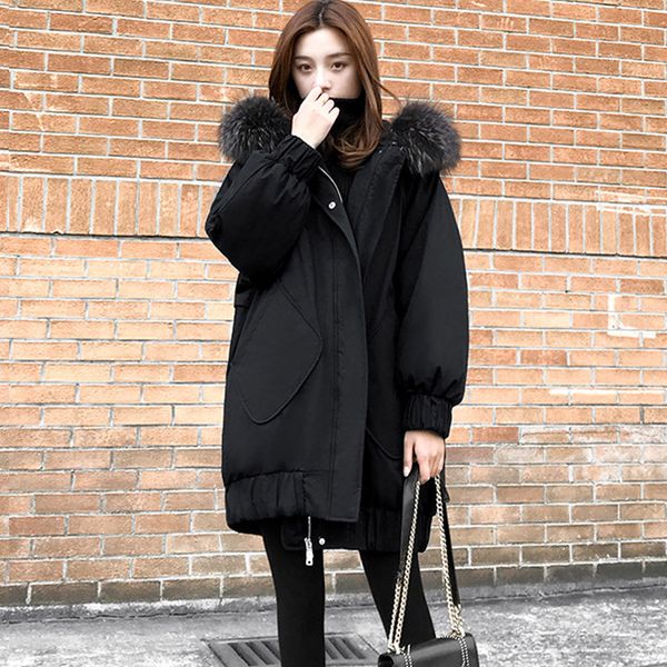 xs-2xl women's down jacket casual cotton women's winter jacket hoodie long parkas women fur collar warm female coat#j30, Black
xs-2xl women's down jacket casual cotton women's winter jacket hoodie long parkas women fur collar warm female coat#j30, Black