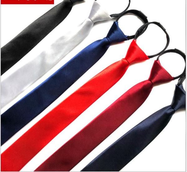 zipper tie 5cm men's korean version of narrow easy-to-pull simple colored tie for lazy people, Blue;purple
zipper tie 5cm men's korean version of narrow easy-to-pull simple colored tie for lazy people, Blue;purple