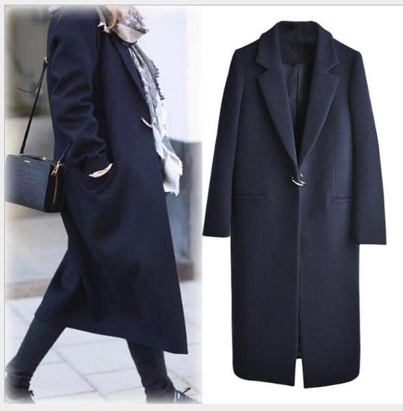 women coat autumn winter plus size female coat medium-long outerwear women cardigan woolen winter jacket blue cl63, Black
women coat autumn winter plus size female coat medium-long outerwear women cardigan woolen winter jacket blue cl63, Black
