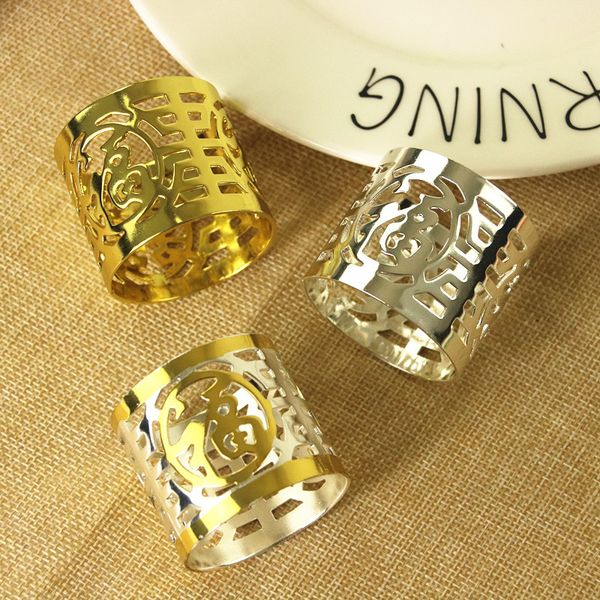 10pcs gold / silver / silver gold three-color napkin ring wedding banquet wedding napkin buckle creative fu lu hi ring de
10pcs gold / silver / silver gold three-color napkin ring wedding banquet wedding napkin buckle creative fu lu hi ring de