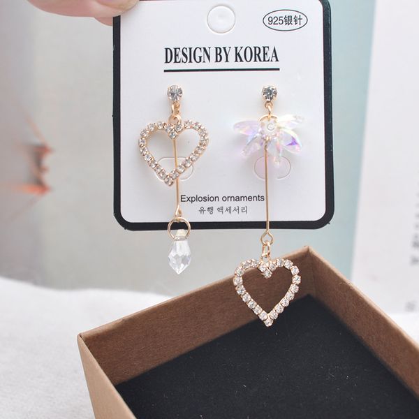 2019 new arrival acrylic trendy women dangle earrings crystal hollow loving asymmetric earrings bohemian drop, Silver
2019 new arrival acrylic trendy women dangle earrings crystal hollow loving asymmetric earrings bohemian drop, Silver