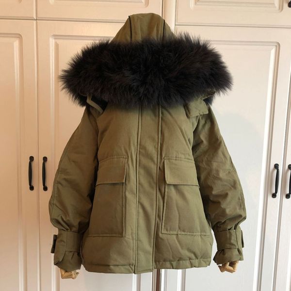 big real raccoon fur collar 2019 winter women's jackets 90% white duck down coat loose hooded thick down parkas female outwear, Black
big real raccoon fur collar 2019 winter women's jackets 90% white duck down coat loose hooded thick down parkas female outwear, Black