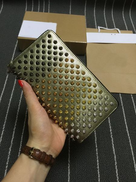 new long style genuine leather rivets car bags long women and men clutch zipper wallets purse 56 color, Red;black
new long style genuine leather rivets car bags long women and men clutch zipper wallets purse 56 color, Red;black