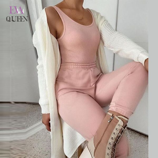 evaqueen knitted sweater two piece sets women autumn o-neck crop and long pants suit 2 piece set female casual clothes, White
evaqueen knitted sweater two piece sets women autumn o-neck crop and long pants suit 2 piece set female casual clothes, White