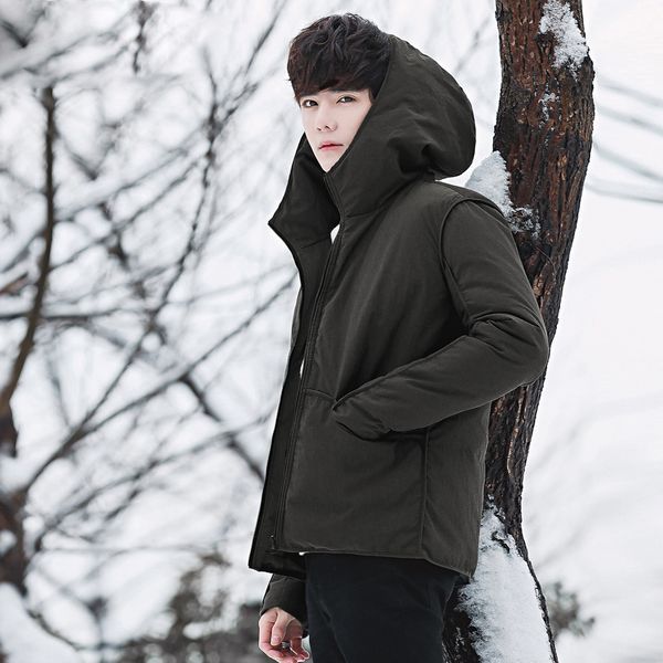 winter men down coat 2 color doudoune jacket men hooded windproof outerwear casual white down coats, Black
winter men down coat 2 color doudoune jacket men hooded windproof outerwear casual white down coats, Black