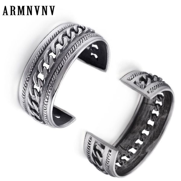 open cuff silver color wide bangles men sporty jewelry punk braided 316l stainless steel chain link charm bracelets homme, Black
open cuff silver color wide bangles men sporty jewelry punk braided 316l stainless steel chain link charm bracelets homme, Black