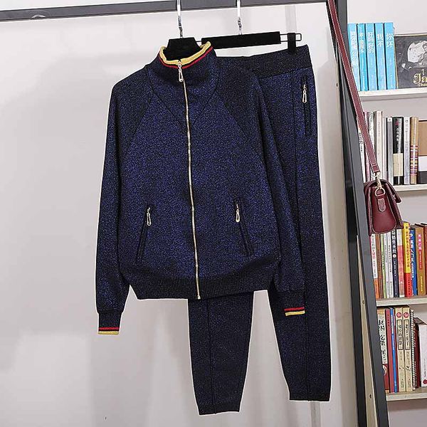 2019 spring autumn women's sweat suit knitted coat +casual pants two piece set b218, White
2019 spring autumn women's sweat suit knitted coat +casual pants two piece set b218, White