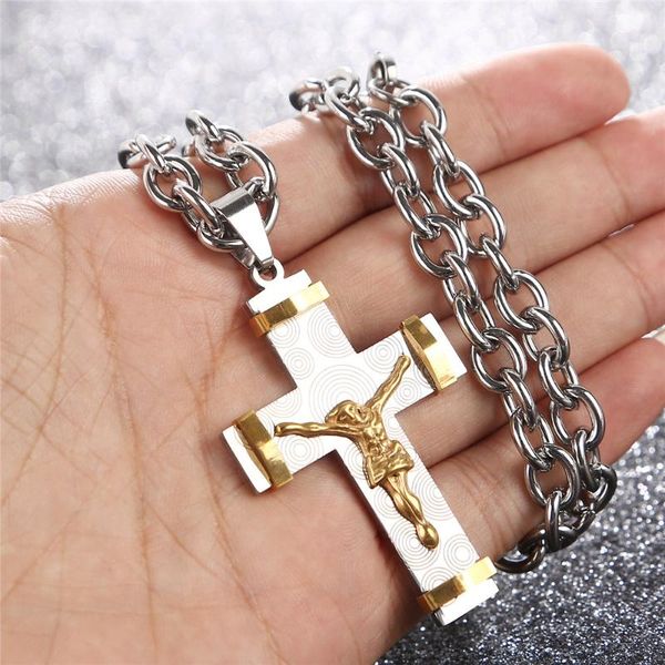 7.5mm silver/gold cross pendant necklace for men o link chain fashion jewelry male gift dropshipping
7.5mm silver/gold cross pendant necklace for men o link chain fashion jewelry male gift dropshipping