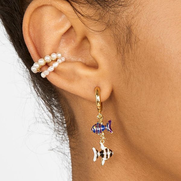 srcoi handmade freshwater pearl circle huggie hoop earrings c shape round open ear piercing women wedding party fashion jewelry, Golden;silver
srcoi handmade freshwater pearl circle huggie hoop earrings c shape round open ear piercing women wedding party fashion jewelry, Golden;silver