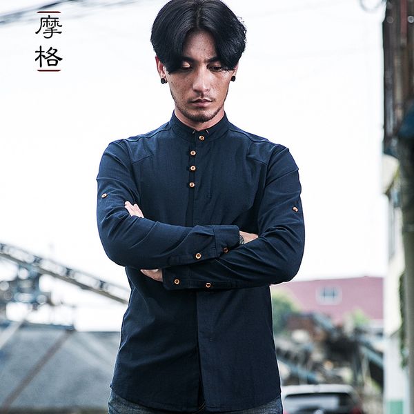 men's casual shirts causal linen shirt men long sleeve comfortable breathable natural 2021 trend chinese style mandarin collar, White;black
men's casual shirts causal linen shirt men long sleeve comfortable breathable natural 2021 trend chinese style mandarin collar, White;black