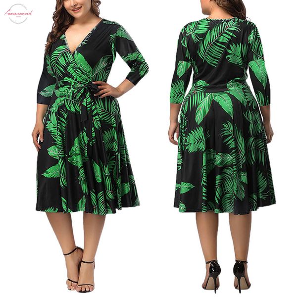dresses of large size 5 xl plus size dress v neck print elegant sashes large dress vestido talla grande g7, Black;gray
dresses of large size 5 xl plus size dress v neck print elegant sashes large dress vestido talla grande g7, Black;gray