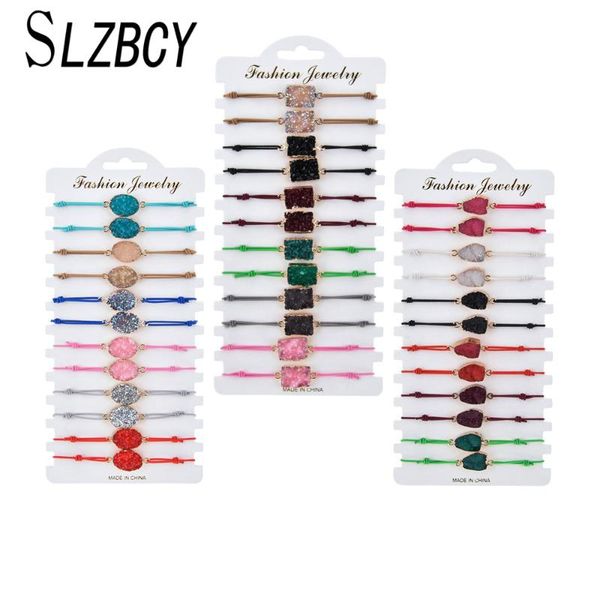 bohemia elastic natural stone irregular charms bracelet women girl rubber string geometric crystal wristband jewelry 12pcs/lot, Golden;silver
bohemia elastic natural stone irregular charms bracelet women girl rubber string geometric crystal wristband jewelry 12pcs/lot, Golden;silver