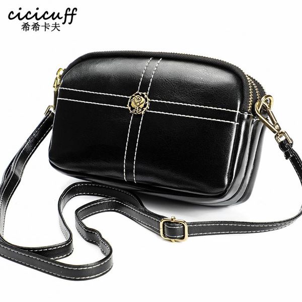 2020 three-layer zipper cow leather shoulder bag women's handbags crossbody bag women oil wax leather small phone messenger bags
2020 three-layer zipper cow leather shoulder bag women's handbags crossbody bag women oil wax leather small phone messenger bags