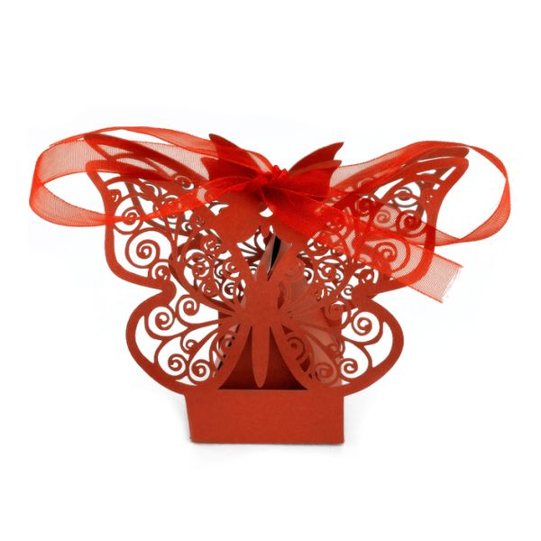 10 pieces openwork butterfly pattern candy gift box hollow candy box in paper with ribbons for party and wedding 
10 pieces openwork butterfly pattern candy gift box hollow candy box in paper with ribbons for party and wedding