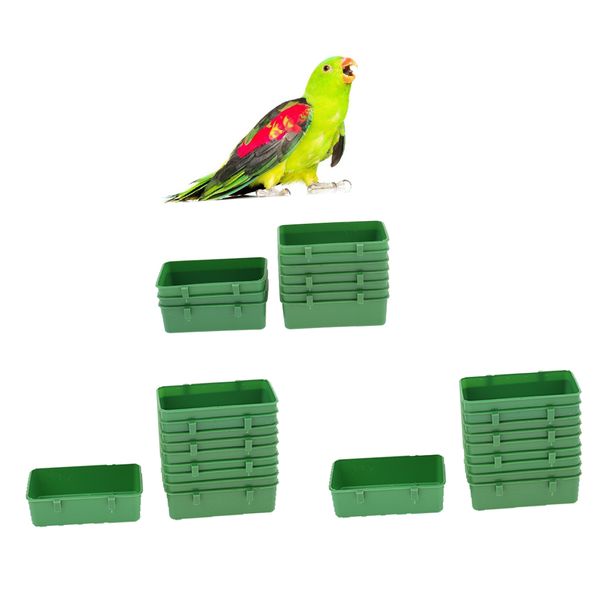 20 pack birds feeder bowl bird food water feeding bowl for birds cage accessories
20 pack birds feeder bowl bird food water feeding bowl for birds cage accessories