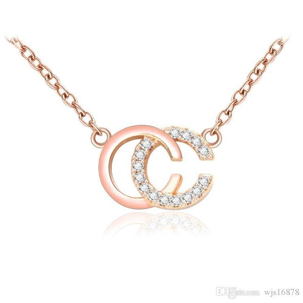 wholesale 2019 fashion brand designer double letters necklace gold tone necklace for women men wedding party jewelry gift, Silver
wholesale 2019 fashion brand designer double letters necklace gold tone necklace for women men wedding party jewelry gift, Silver