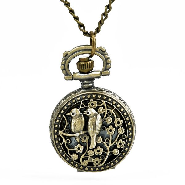 bronze pierced two birds retro pocket watch classic design men's women's fashion quartz pocket watch creative gift, Slivery;golden
bronze pierced two birds retro pocket watch classic design men's women's fashion quartz pocket watch creative gift, Slivery;golden