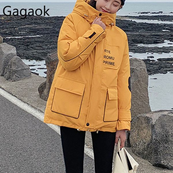 gagaok parkas женщина 2019 новой полная молния карман письмо короткого широкая талией толстого теплая зима корейской версия пальто женского, Black
gagaok parkas женщина 2019 новой полная молния карман письмо короткого широкая талией толстого теплая зима корейской версия пальто женского, Black